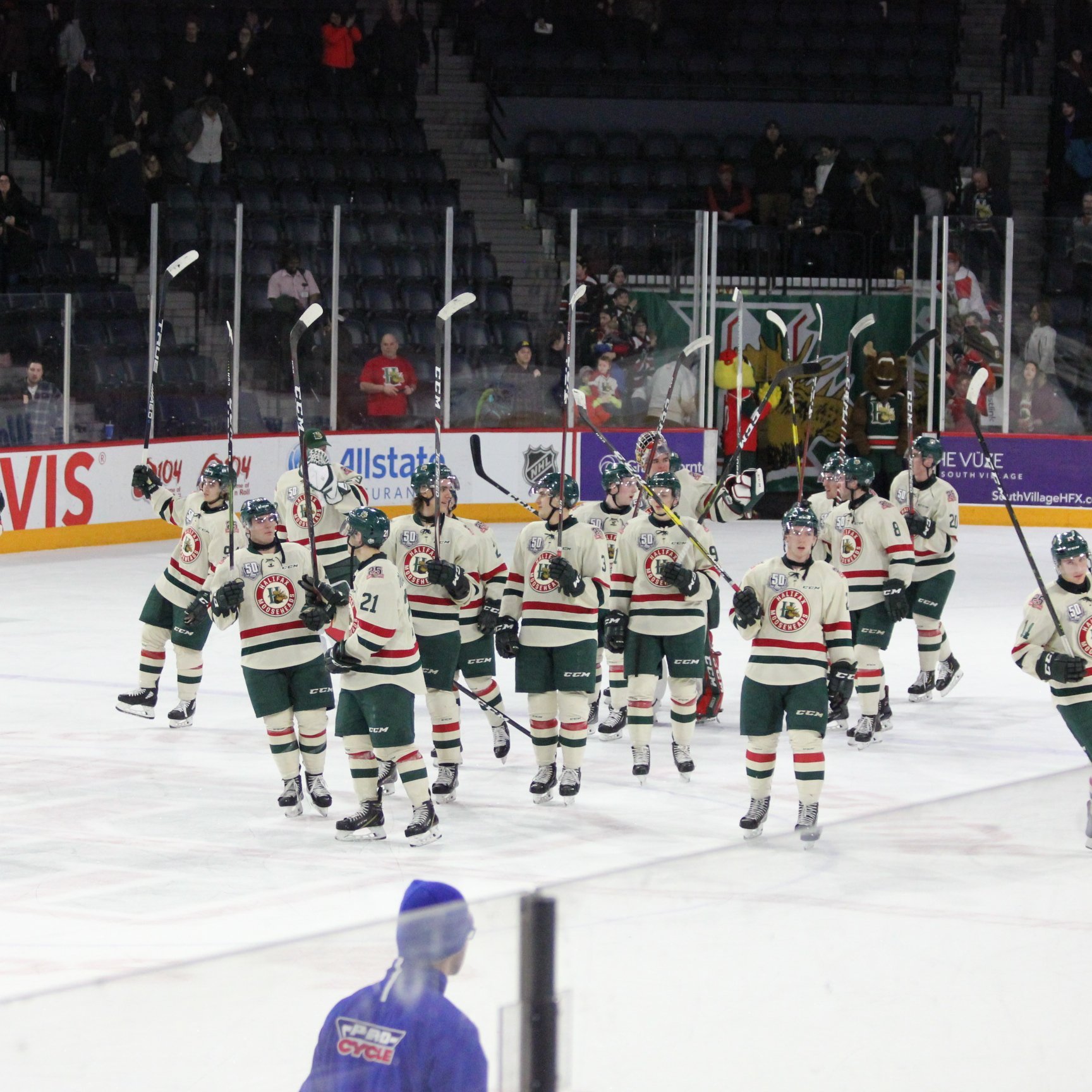 I'm a big hockey fan. The Penguins in the NHL and the Mooseheads in the Q.