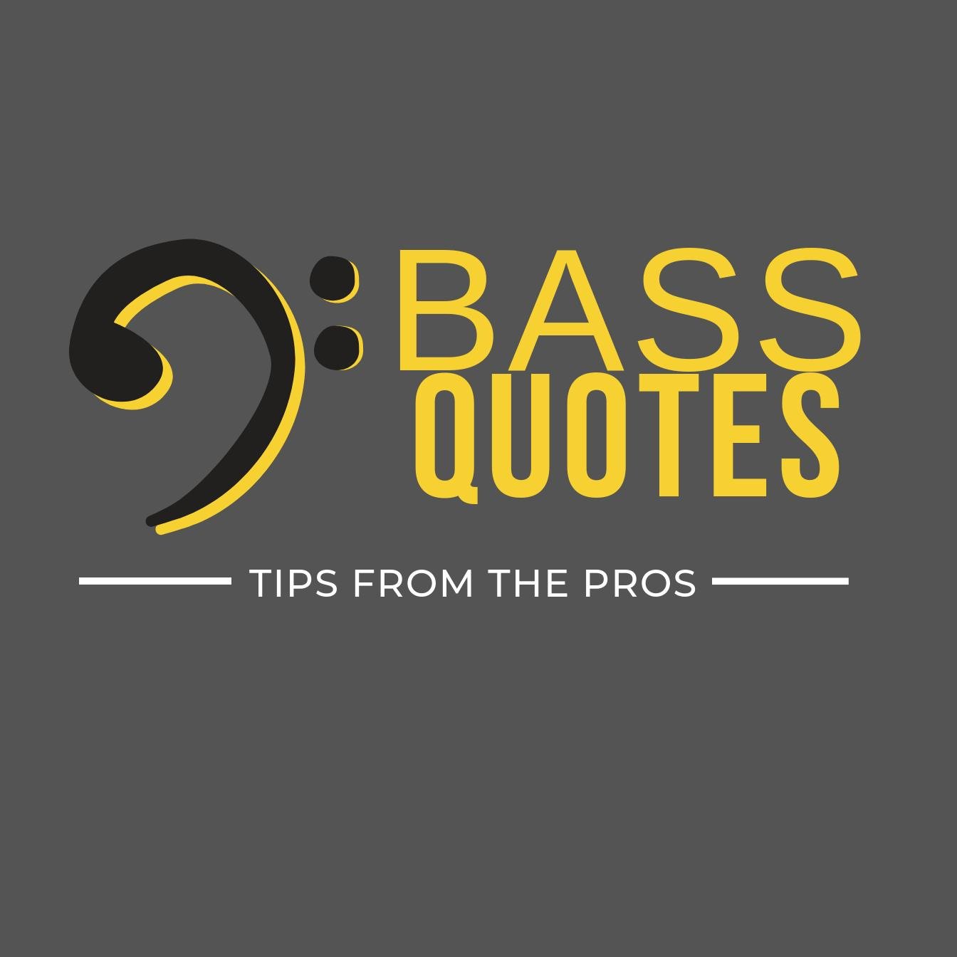 Tips, advice and commentary from our bass heroes. Bass Player, Artist at https://t.co/VQwZORBdTl