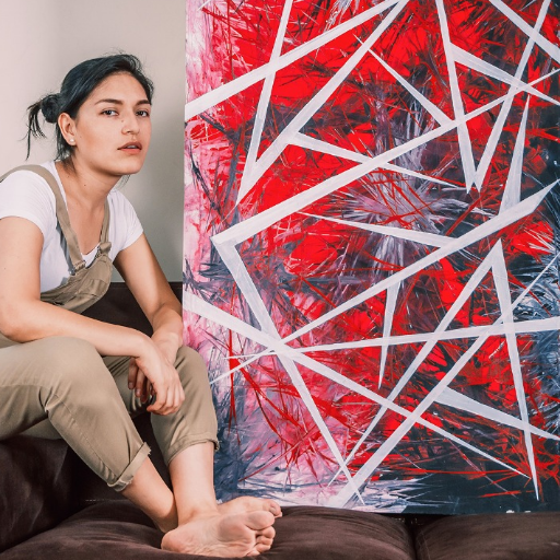 write, design, paint; It is important in my life! without art it would not be complete. I am a textile and fashion designer, abstract art, AMO SCRIVERE 💙