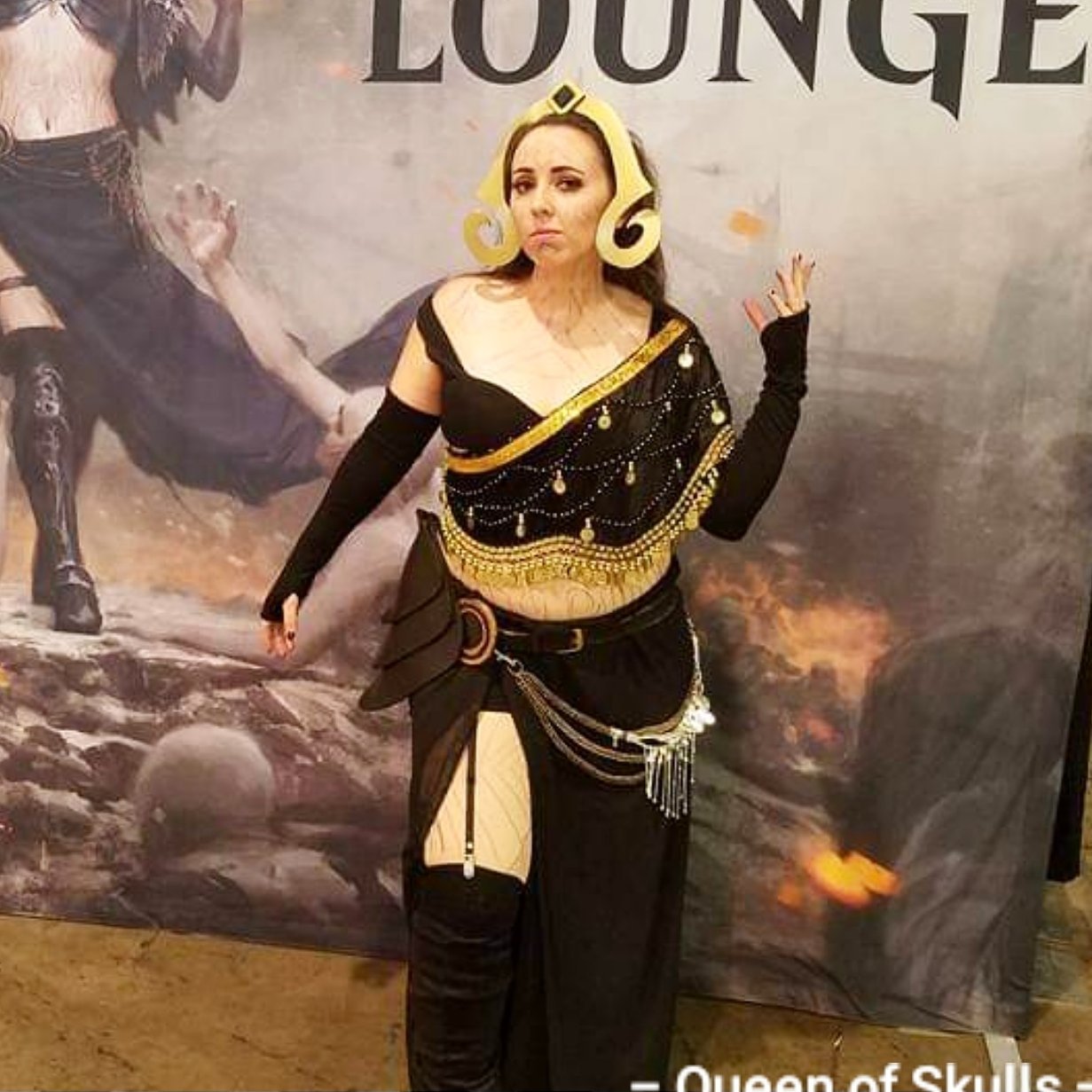 Queen of Skulls cosplay
host of Lo$ing Value on YouTube. 
IG: queenofskulls578