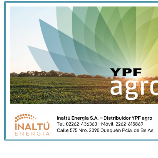 Distribuidor YPF Agro. Quequén, provincia de Buenos Aires.