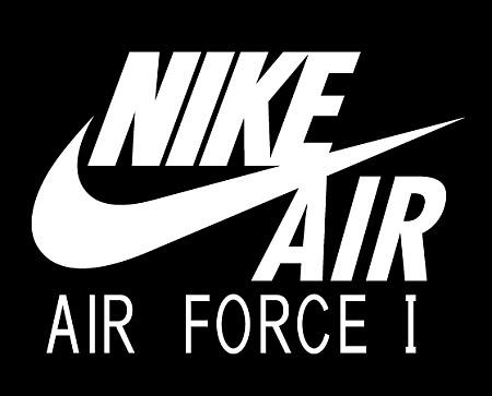 air force 1 logo white