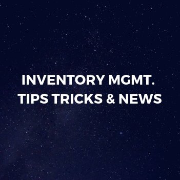 Are you a distributor, manufacturer, or online retailer? Yes? Then you've come to the right places for the latest inventory tips, tricks & news.