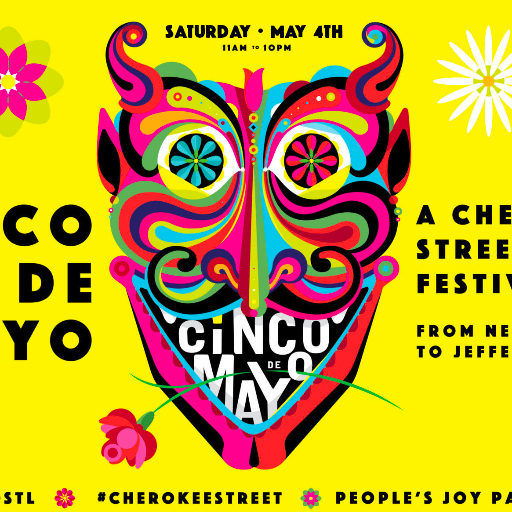 St. Louis’ largest Cinco de Mayo celebration, held on Cherokee Street
between Nebraska and Iowa on Sat. May 5, 2012 from 11:30am - 9pm. Music, Food, Fun!