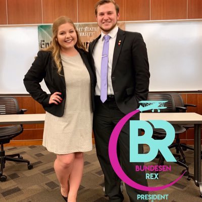 Emily Bundesen and Austin Rex for Student Body President and Vice President at Wright State! We are eager to serve our fellow students and make positive change!