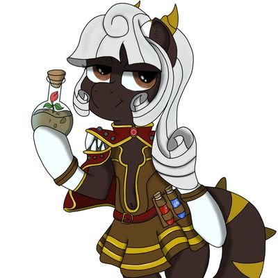 Hi...I'm a Dragon pony,a Onyx Dragon pony. Works at Twilight's Castle.  Adopted mother: @MLP_Silvernote . SSP:@MLP_Raptor #Longma #Female