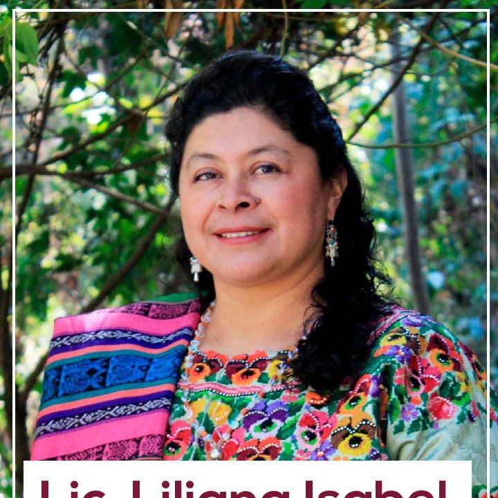 Maya k'iche', originaria de Cantel, Quetzaltenango, Guatemala. Abogada y notaria, defensora de los derechos humanos.