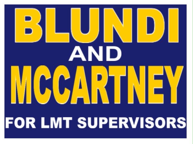 Blundi and McCartney for LMT Supervisors
