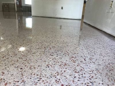 We supply terrazzo materials and we also have experts who install quality durable floors. People call us Dr. Terrazzo because we also repair worn out terrazzo.