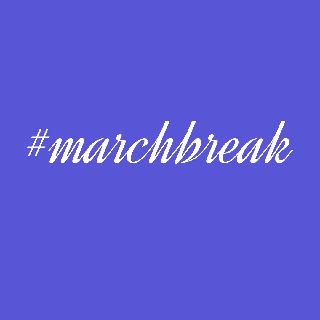 #marchbreak is a week-long challenge to limit time on social media. From March 23rd to March 30th.