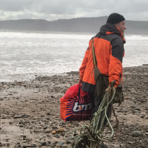 I pick litter, accompanied by my two Bearded Collies, from the beaches and lanes of my home village, I also organise monthly litter picks on Hells Mouth Beach.