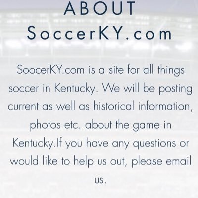 All Things Soccer in Kentucky. A home for historical as well as current youth, high school college and professional soccer in the state of Kentucky.