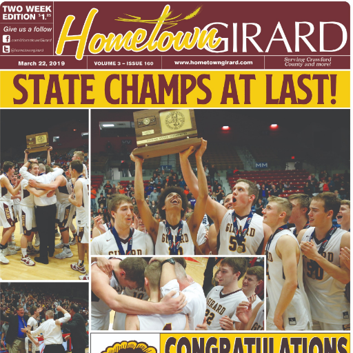 Anything and everything Girard, KS. Local, local, and more local. Newspaper for Girard and surrounding areas with some fun in between. We love the Trojans