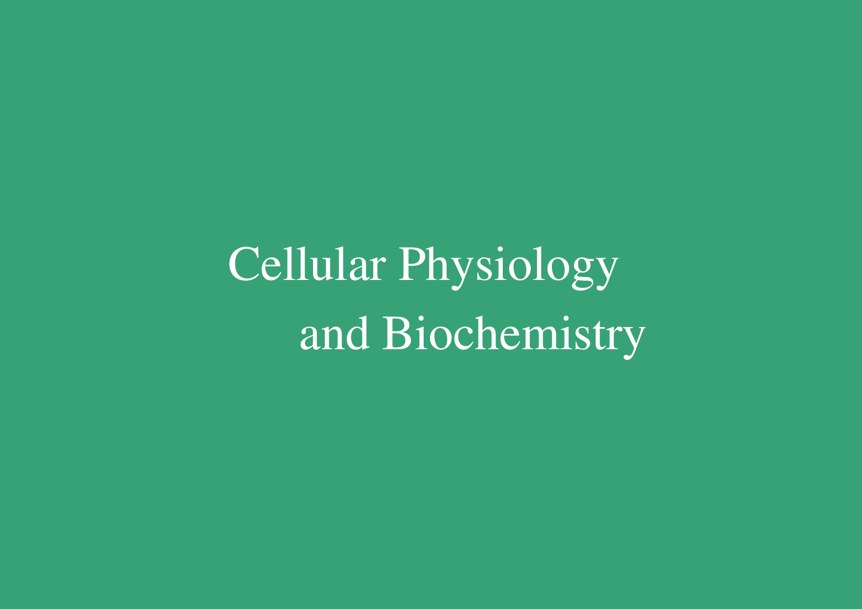 Cellular Physiology and Biochemistry is a multidisciplinary scientific forum dedicated to advancing the frontiers of basic cellular research.