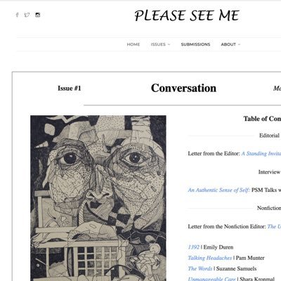 Please See Me is an online literary magazine for healthcare narratives