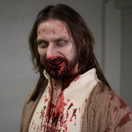 TheUndeadJesus's profile picture. Whoever feeds on my flesh and drinks my blood has eternal life, and I will raise him up on the last day. #ZombieJesus #TheReturnOfTheLivingChrist