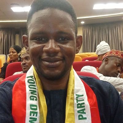 Ogun State Chairman of YOUNG DEMOCRATIC PARTY, I am a youth with the vision of a better life and a future for my country Nigeria