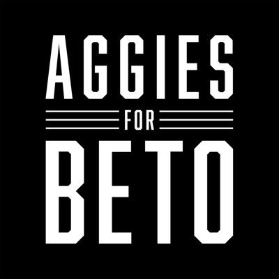 Texas Aggie students, alums, and wannabes for Beto. We also welcome good people who support Aggies that love Beto—because we need it! Artwork by Charlie Curve.