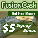 FusionBucks's profile picture. Welcome to my Fusion Cash tweets.  I've made almost $200.00 on Fusion Cash in 3 months.  If you like Swag Bucks and Lockerz, try Fusion Cash! $5 FREE right now!