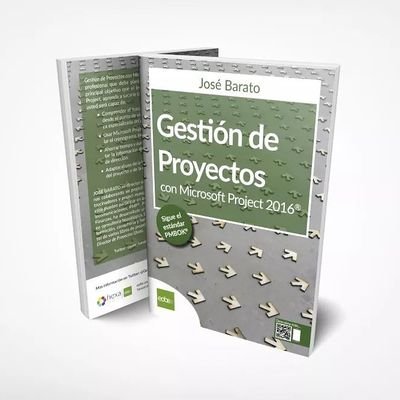 Perfil del libro Gestión de Proyectos con Microsoft Project 2016 de @Jose_Barato que te descubre cómo sacar el máximo partido a MS Project.