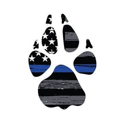 Support the paws that enforce the laws.