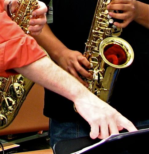 Saxophone studio at the Herberger Institute, Arizona State University.  Students of Dr. Christopher Creviston