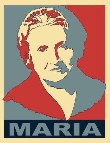 Maria Montessori, inventor of early childhood education...Me? Me I'm a skateboarding surfer Montessori teaching school founding dad and grand-dad. Proud, too.