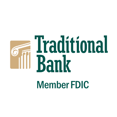 Traditional Bank is an independent, community bank with 16 banking centers located in in 6 Kentucky communities. Member FDIC & Equal Housing Lender