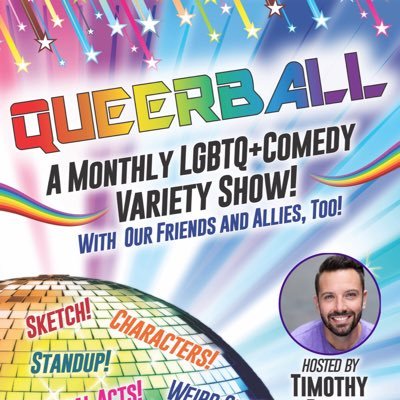 A #NYC #Queer #Comedy Extravaganza 🏳️‍🌈 Est. 2016 ✨ The last Friday of every month at @UCBTNY at @SubCulture_NYC 🗽 Hosted by @timothydunn 🦄 🎟 link ⬇️, luv!