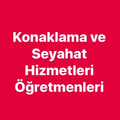 Konaklama ve Seyahat Hizmetleri Öğretmenleri Mücadele Platformu
🇹🇷 #kshöğretmenleri
https://t.co/6oFvjmnhCK