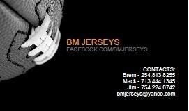 BMJerseys's profile picture. BM Jerseys, founded in Houston, TX, provides the highest quality jerseys for all sports fans! We offer NFL, MLB, NBA, NHL and more!!! Follow us for updates!