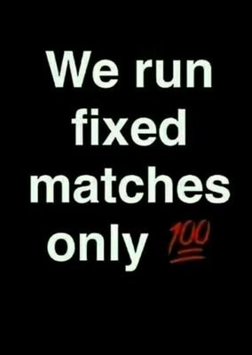 Welcome to fixed match platform, We offer fixed matches to our subscribers only which are 💯% guarantee, Contact/WhatsApp us on +2348136058218 For our games...