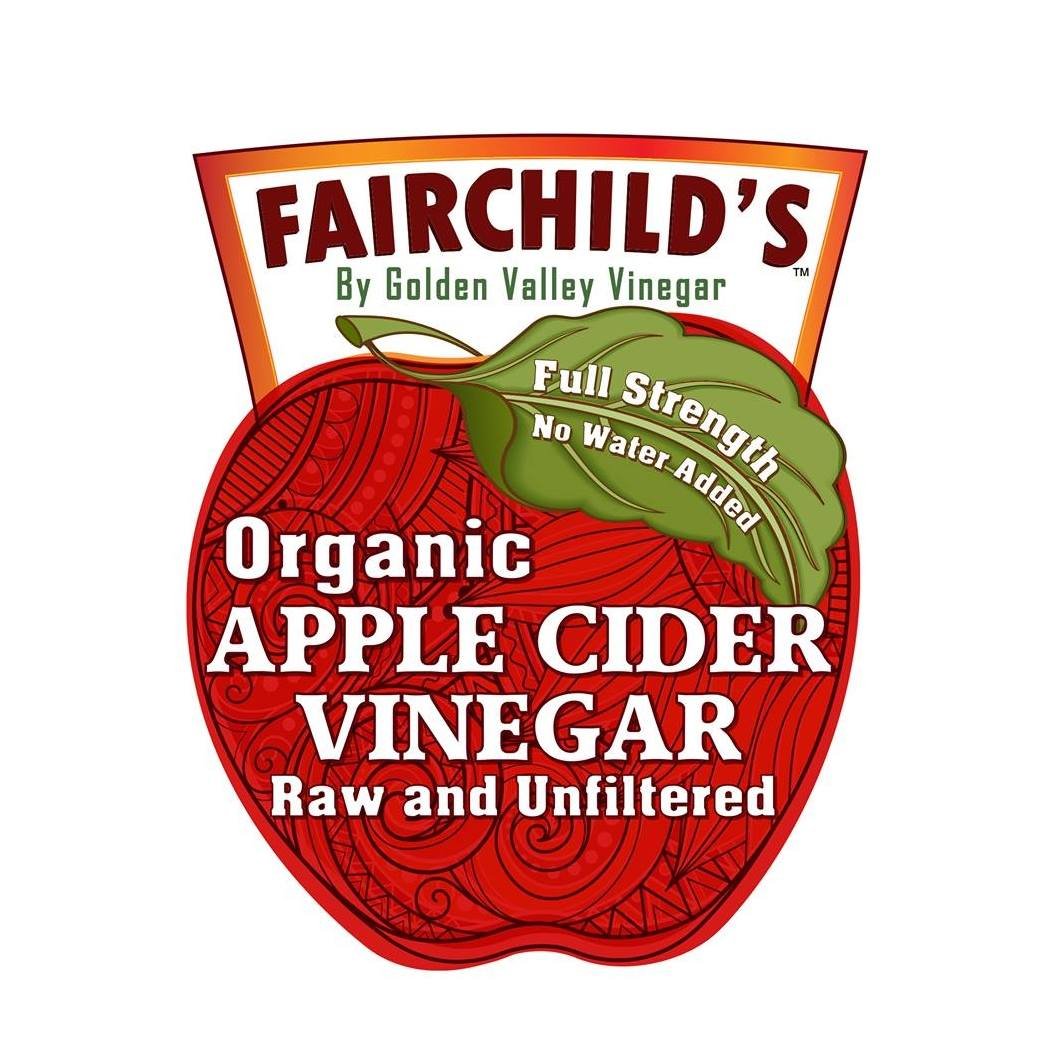 Fairchild's Organic Apple Cider Vinegar by Golden Valley Vinegar. Undiluted, unpasteurized, with the mother. 🍎 Purchase with FREE SHIPPING on our website!