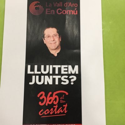 Candidato a la alcaldía de Castell-Platja d'Aro i S'Agaró por La Vall D’Aro En Común  y vecino comprometido con su municipio.