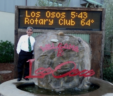 We were chartered in 1987 and are the 'coolest' Club in District 5240. 

Our President Dick Pacaoan 2010-11 with our Centennial project, the electronic sign.