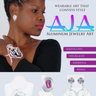 If you are looking for wearable art that conveys style, creativity and innovation, then AJA (Aluminum Jewelry Art) is the answer. --www.AjaJewelryArt.com