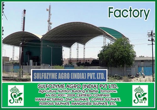 Zinc Sulphate ,Copper Sulphate , Ferrouse Sulphate ,Manganese Sulphate ,Potassium Sulphate etc - MANUFACTURER & EXPORTER - SULFOZYME AGRO (INDIA) PVT LTD