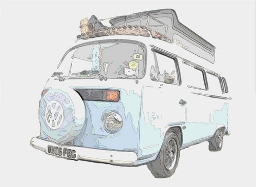 TillyTillyT2's profile picture. I'm a '06 Type2 VW Camper in stunning blue and white. I live with Veedub Camper-Hire Dorset and I'm available for hire in the UK...