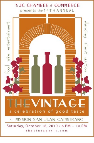Food & Wine Festival featuring live music, Little Italy, Casino & more on Saturday, Oct. 16th in the Historic Mission San Juan Capistrano.