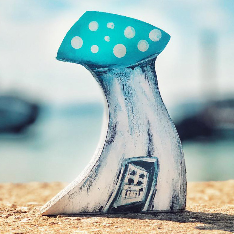 See how we make our little wooden houses and other woody fun by subscribing to our youtube channel below. #woodwork #handmadegifts #diycraft #ahşapev ❤️🧡💜