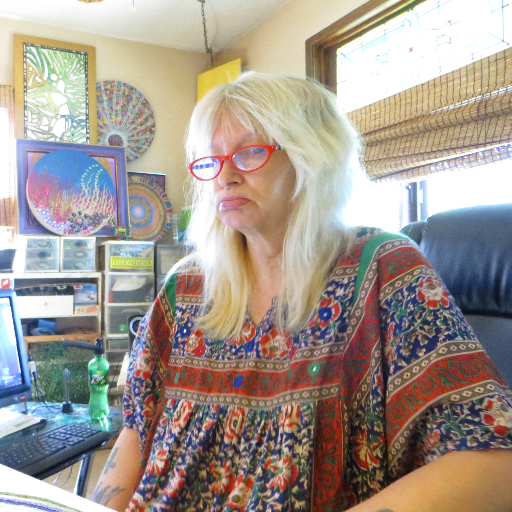 LindaUnnur's profile picture. My artwork over the years and other artists who inspire me . 
.#HandEmbroidery #paintings #beadwork # #Felttipmarker #GlassPaintings #recycledart