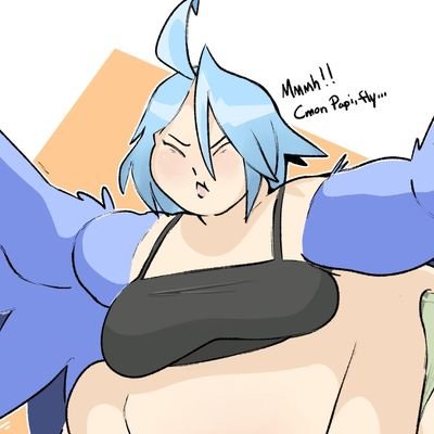 Papi can still fly, just watch Papi! | Fat!Monster Musume RP