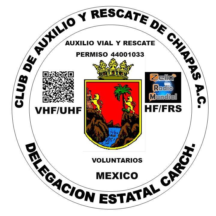 Club de Auxilio y Rescate de Chiapas AC, es un grupo de voluntarios en rescate y primeros auxilios tambien cubrimos masivos y eventos deportivos.