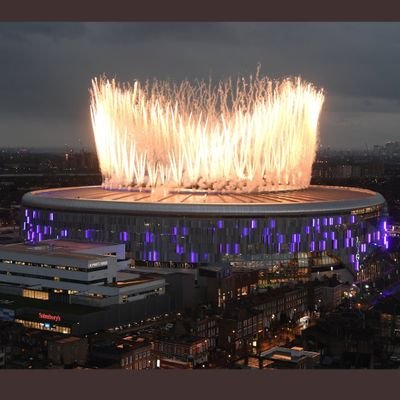 Massive Spurs fan, season ticket holder in new South Stand.
COYS