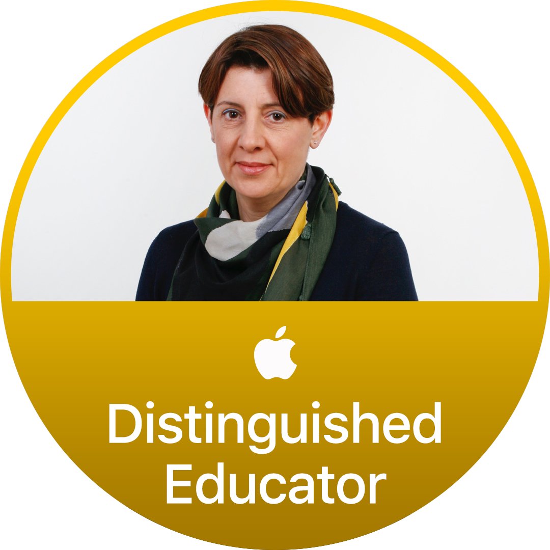 Sono una docente di lettere nella scuola media, Apple Distinguished educator, animatore digitale e formatrice