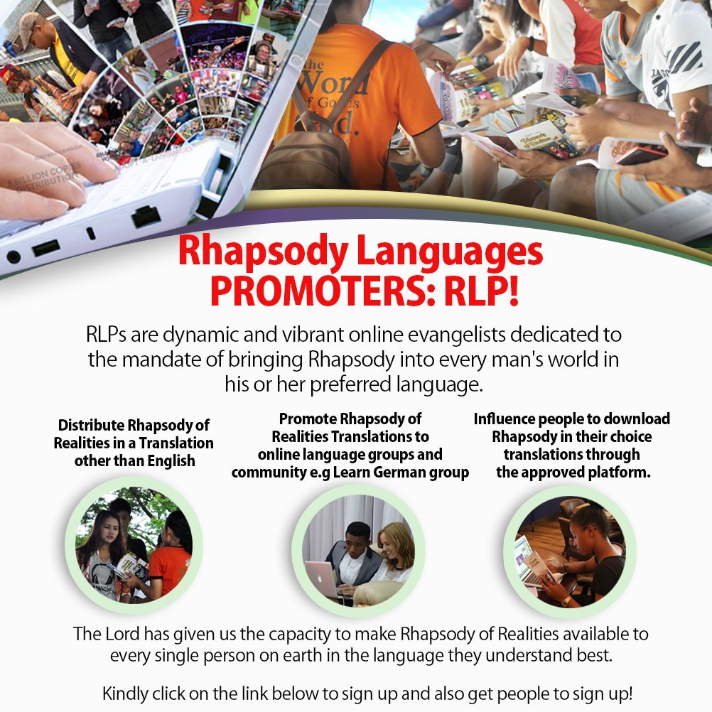 Make Rhapsody of Realities available in your local language(s)