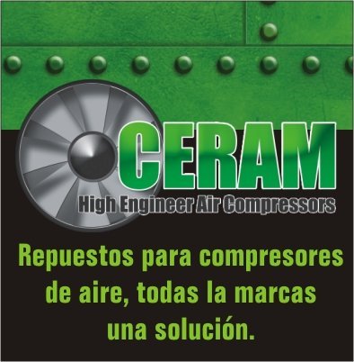 ceram_compresor's profile picture. RENTA, REFACCIONES (LUBRICANTES,SEPARADORES , FILTROS, KITS DE REPARACION) REABILITACION DE COMPRESORES DE AIRE RECIPROCANTES, TORNILLO ROTATIVO, CENTRIFUGOS