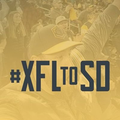 Let's build a supporters group and help bring the XFL to beautiful San Diego.