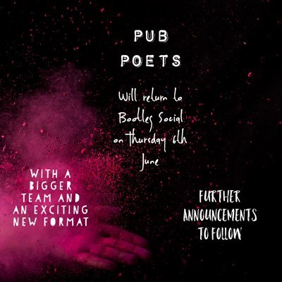 Monthly open mic events at Bootleg Social, Blackpool founded by @ashleylister and @lkpreztoday - bringing poetry to Blackpool 1 guest st a time!