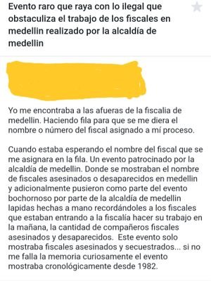 Denunciar amenazas y funcionarios publicos corruptos en medellin. 

San Marcos 4:22